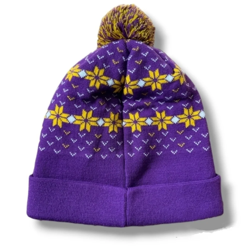 NBA Los Angeles Lakers Beanie w/ PomPom | Unisex | NWOT | Purple & Gold